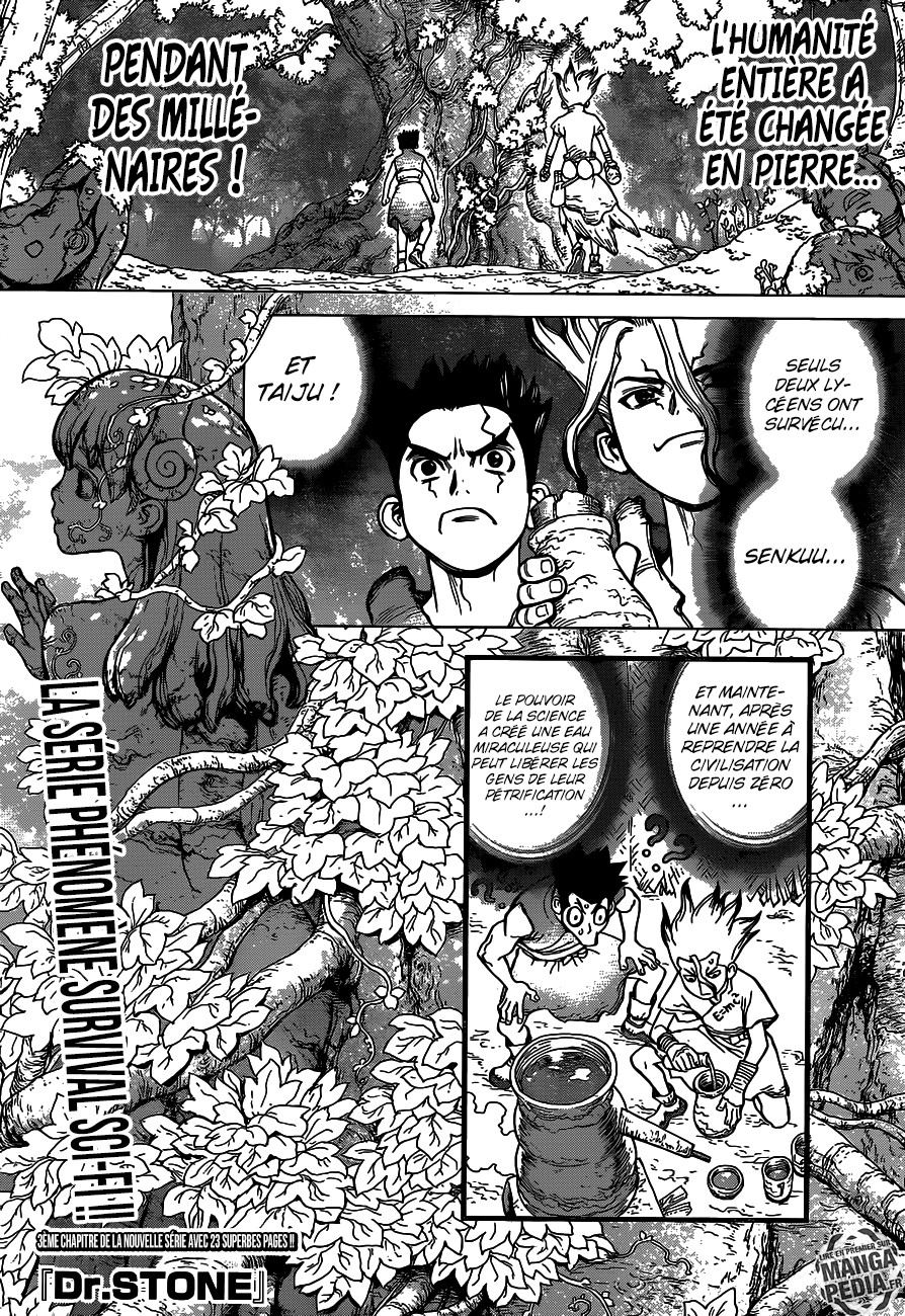 Dr. Stone: Chapter 3 - Page 1